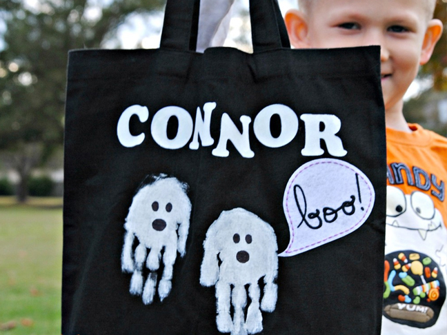 Handprint Ghost Bags