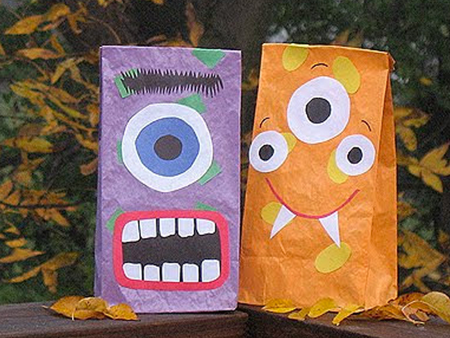 Painted Paper Bags