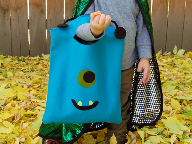 No Sew Monster Tote