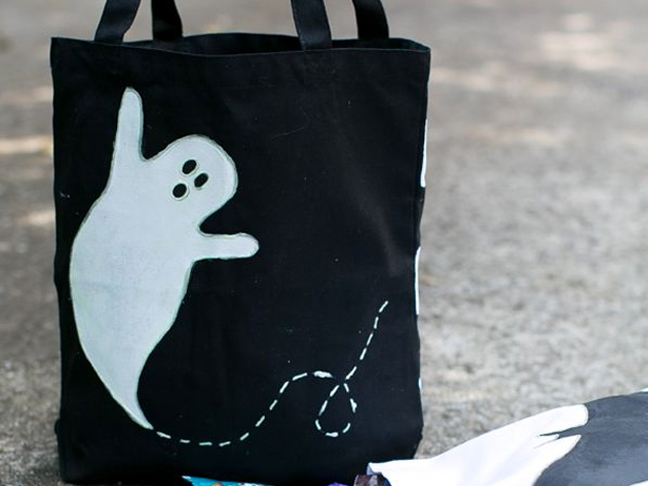 Glow in the Dark Ghost Tote