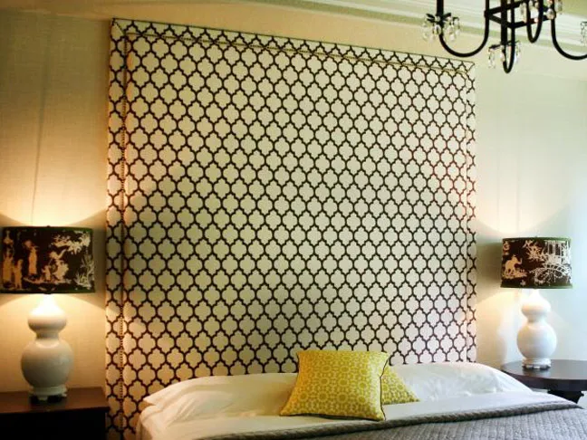 Upholstered Headboard with Nailhead Trim