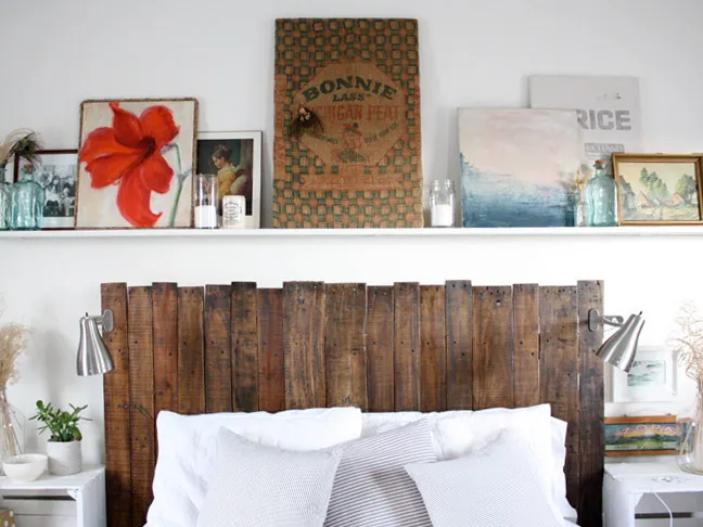 DIY Pallet Headboard