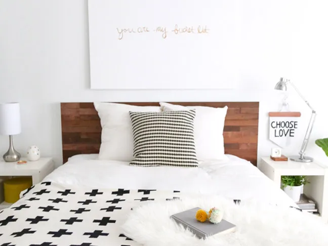 IKEA Hack Stikwood Headboard