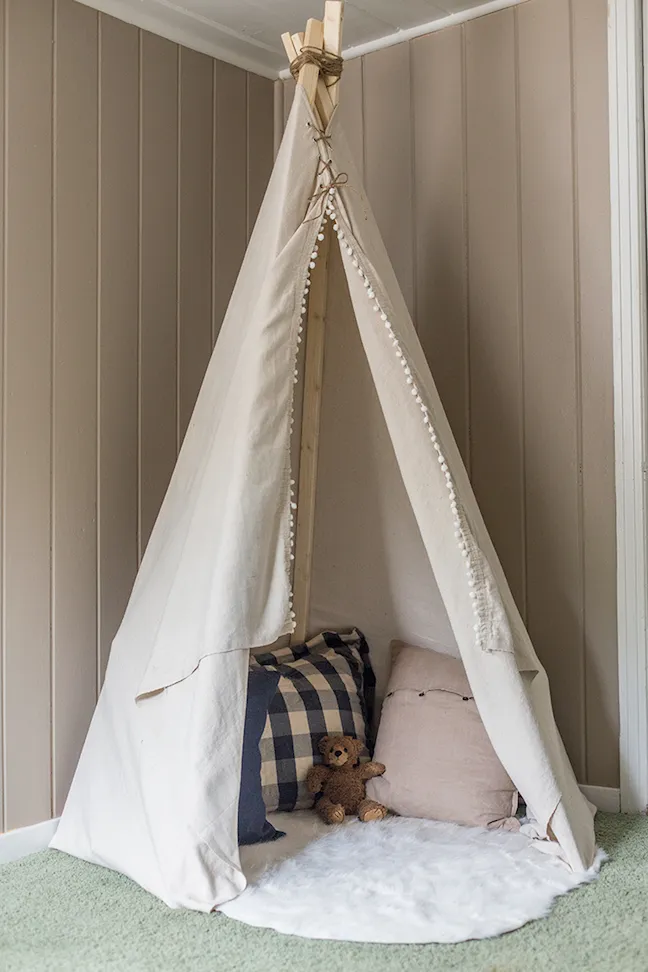 Drop Cloth Teepee