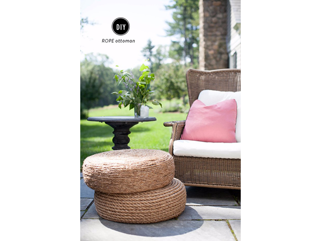 Simple Rope Ottomans