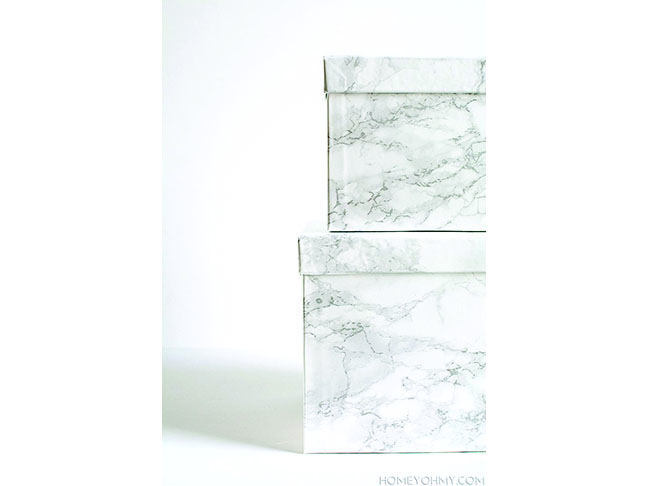 Marble Storage Boxes