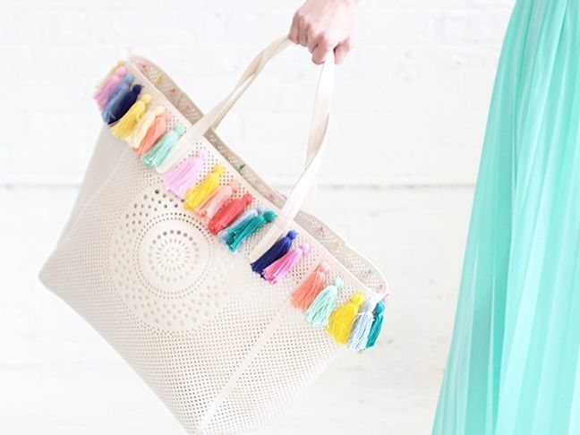 DIY Tassel Beach Bag