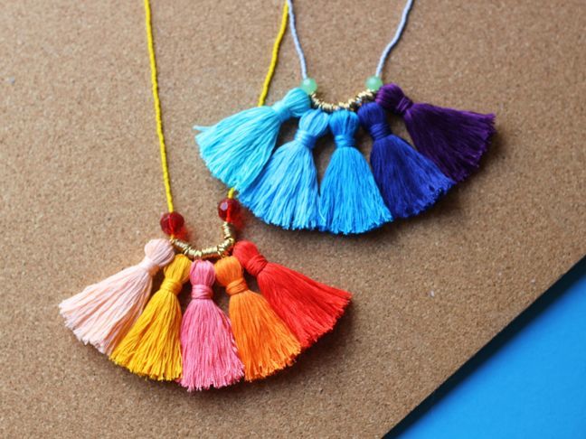 DIY Tassel Ombre Necklace