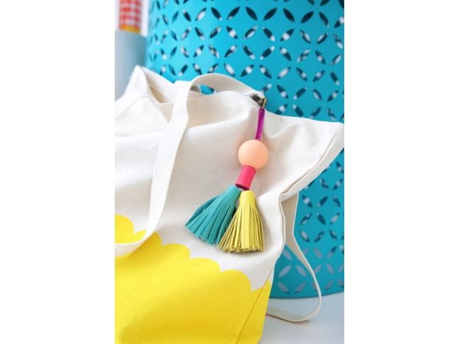 DIY Bead and Leather Tassels