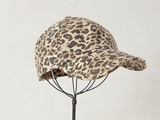 Anthropologie Leopard Cap