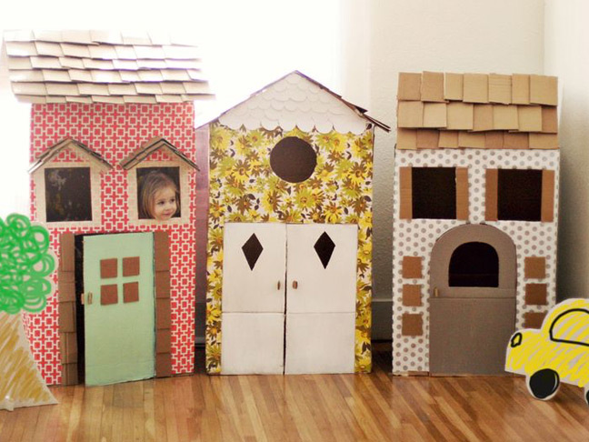 DIY Cardboard Playhouses