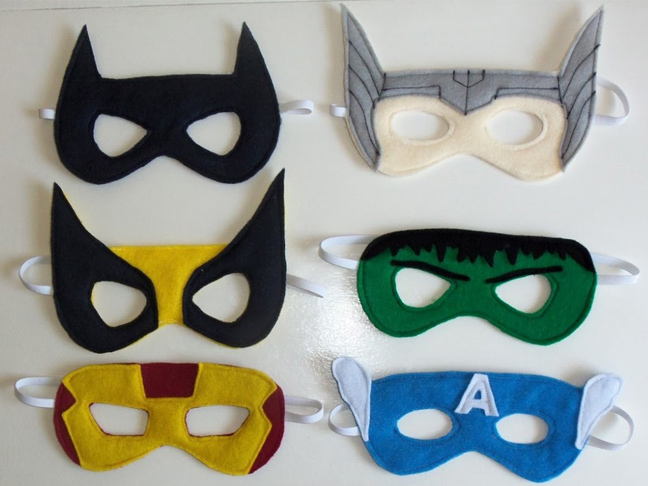 Superhero Party Masks