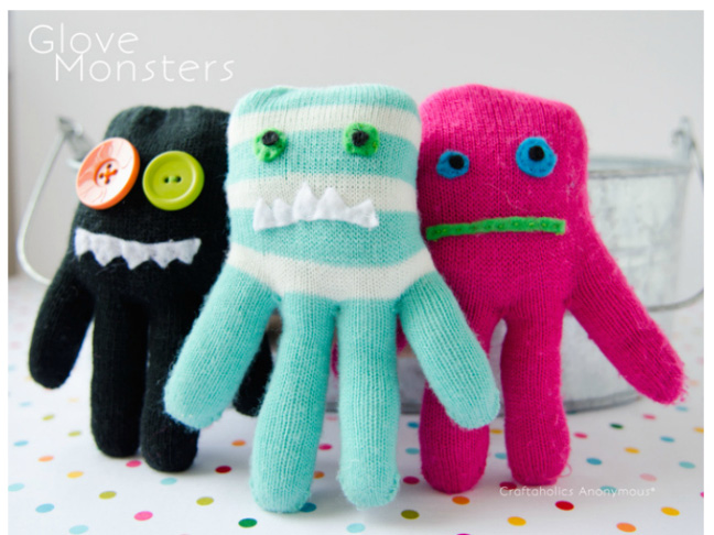 DIY Glove Monsters