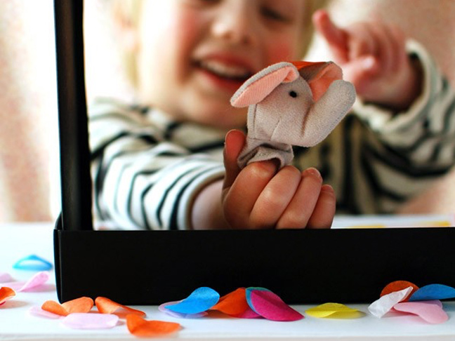 Shoe Box Puppet Theater