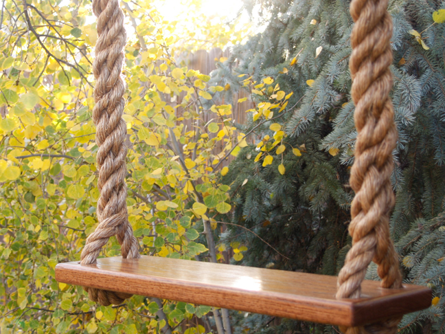 Handmade Tree Swing by Sky Saddle Swings