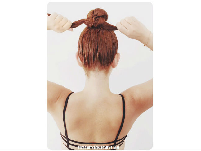 The Wet Hair Topknot
