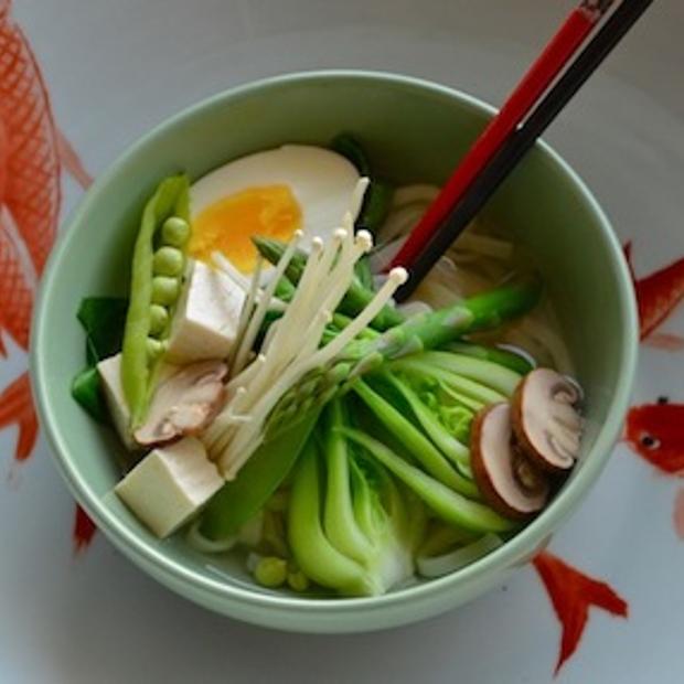 Miso Noodle Soup with Vegetables