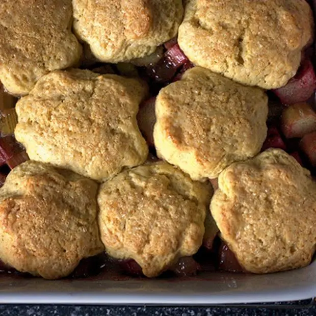 Rhubarb Cobbler