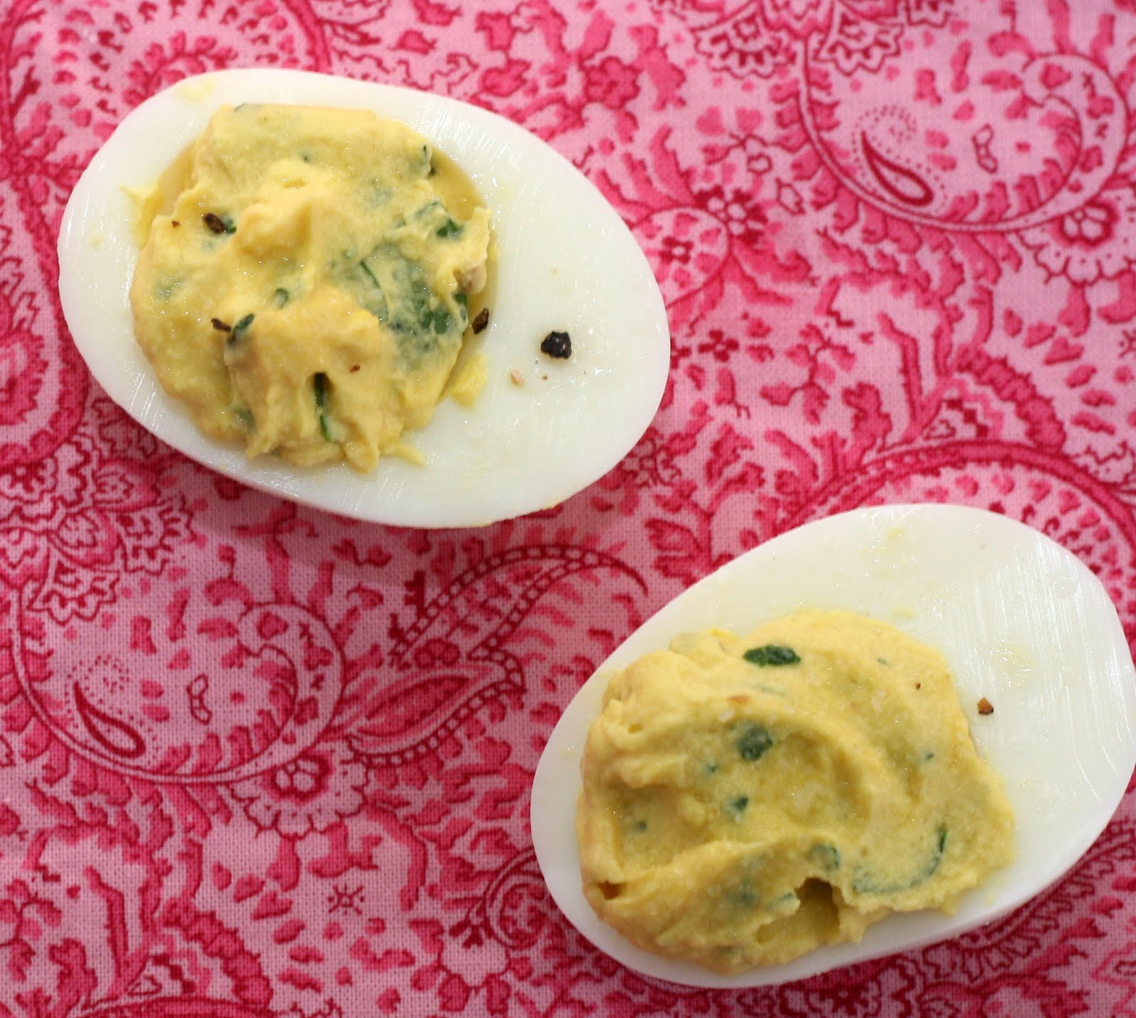 Truffle Salt Deviled Eggs