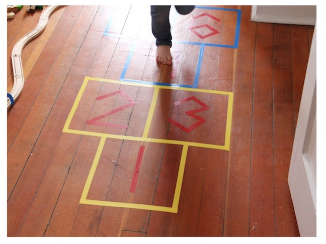 Try a game of hopscotch.