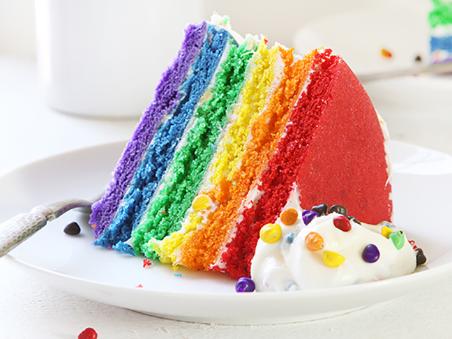 Rainbow Cookie Cake