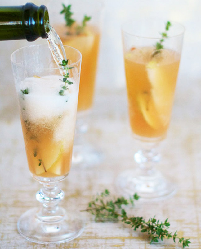 Pear and Thyme Fizz