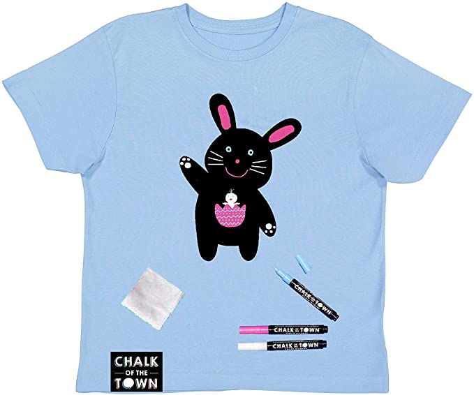 Chalk of the Town Bunny Rabbit Chalkboard T-Shirt Kit