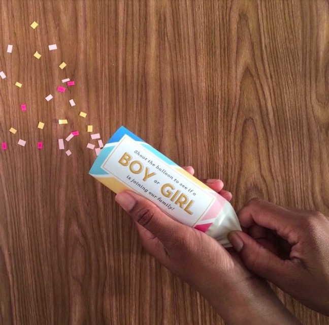 DIY Gender Reveal Confetti Cannon