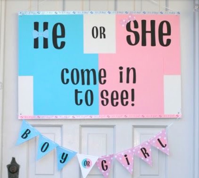 Gender Reveal Front Door