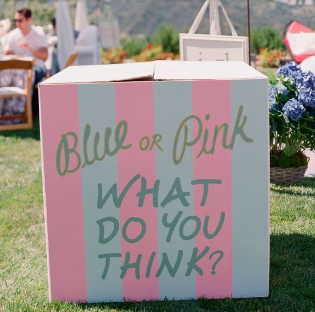 DIY Decorated Gender Reveal Box