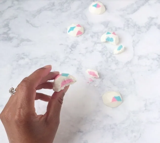 DIY Geometric Gender Reveal Truffles