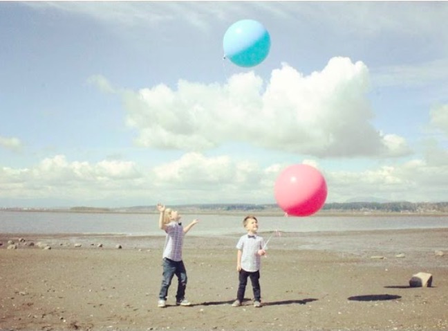 Sibling Balloon Release Gender Reveal