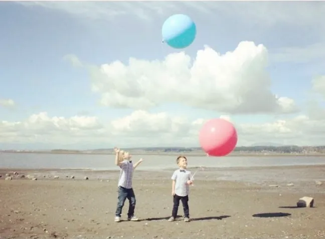 Sibling Balloon Release Gender Reveal