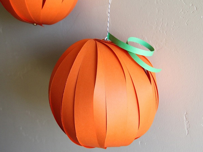 Paper Pumpkin Lanterns
