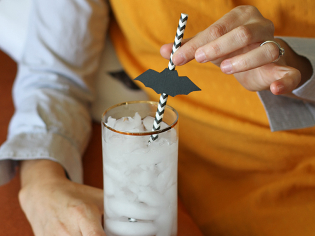 Spooky Silhouette Straws