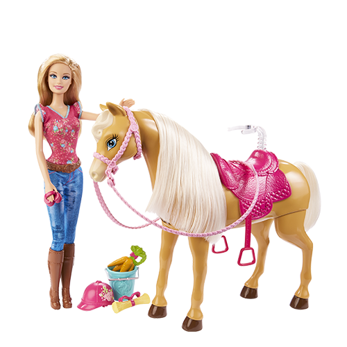 BARBIE® Doll and Feed & Cuddle™ Tawny™ Horse