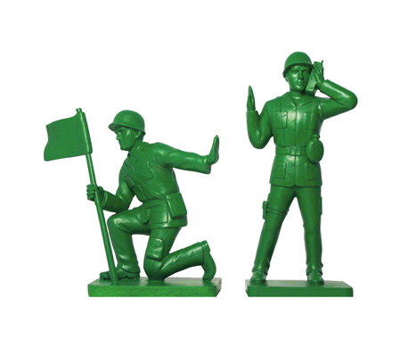 Toy solider bookends
