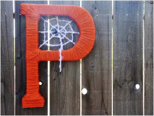 Halloween DIY: Spooky Monogram