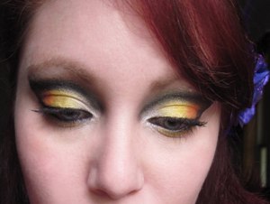 Candy Corn Eye Makeup