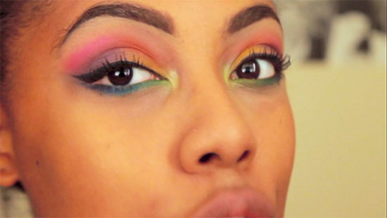 Rainbow Eye Makeup