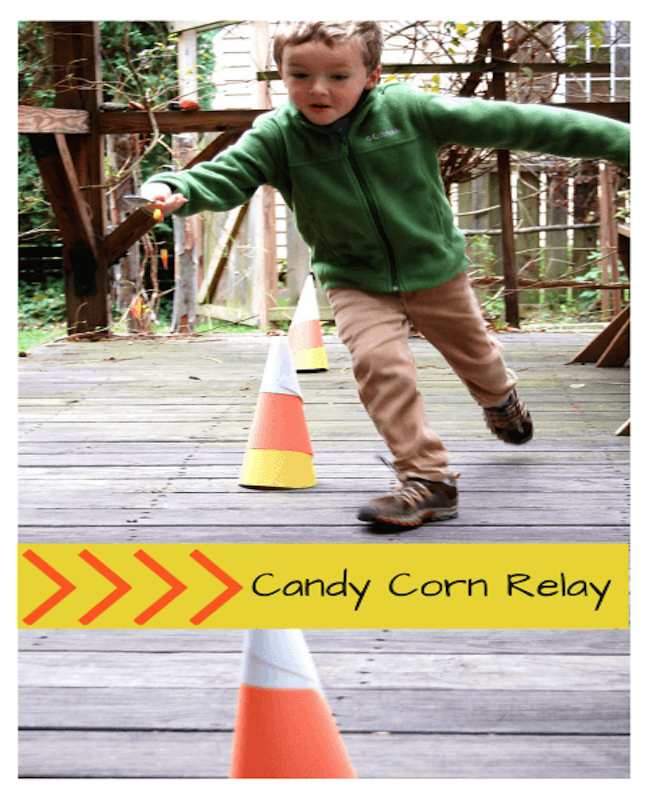 Candy Corn Relay Race