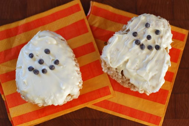 Marshmallow Rice Bar Ghosts