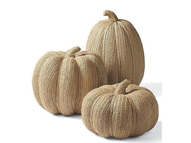 Burlap Pumpkins