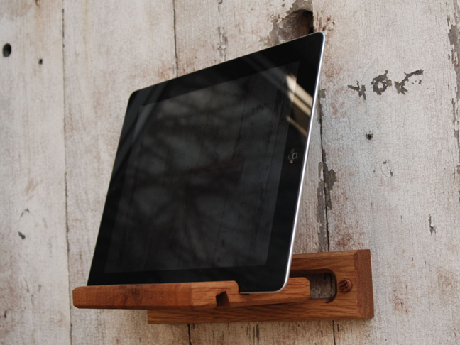 Reclaimed Wood iPad Easel