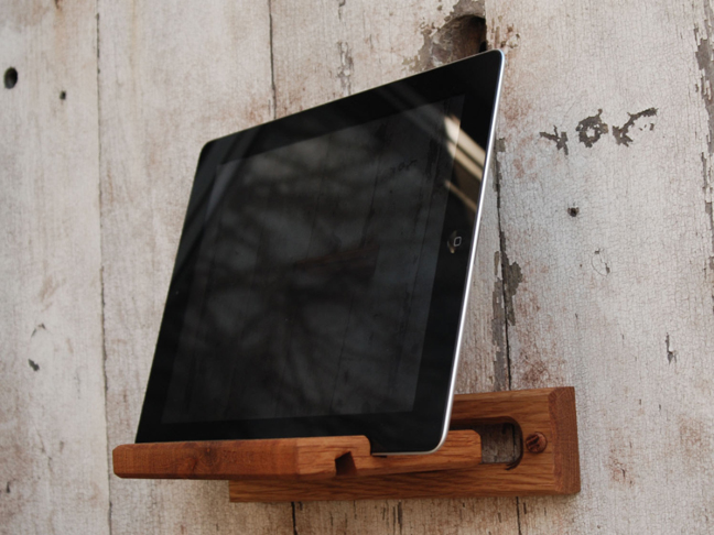 Reclaimed Wood iPad Easel