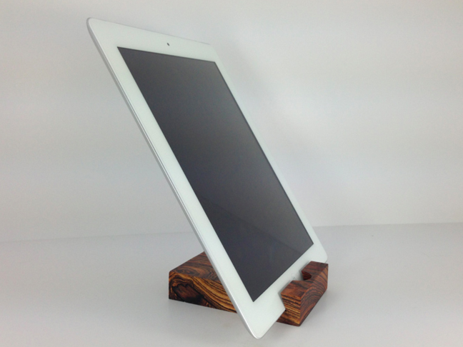 Bocote Wood iPad Stand