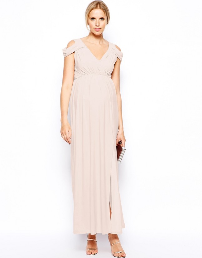 ASOS Maternity Maxi Dress With Wrap Front