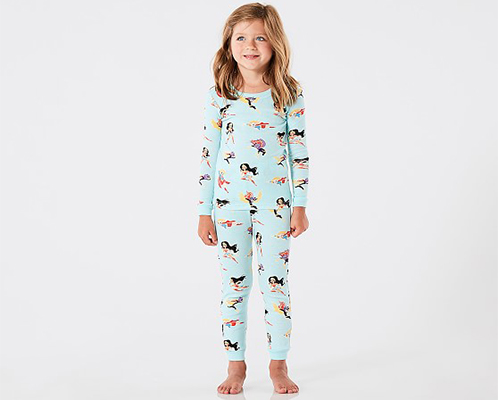 DC Super Hero Girls Glow-in-the-Dark Tight Fit Pajamas