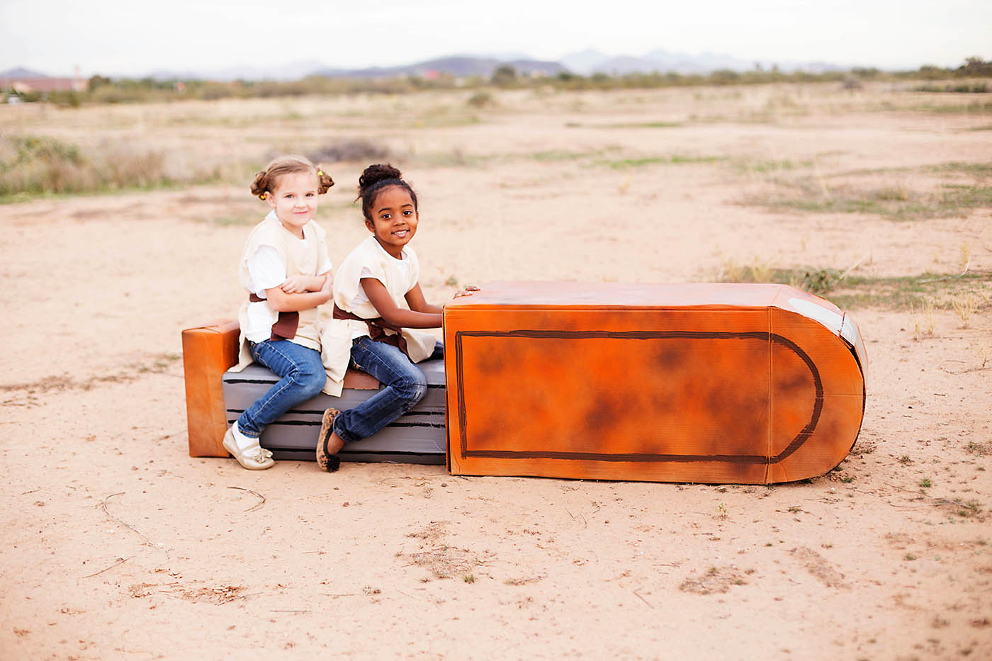 Cardboard Rey's Speeder