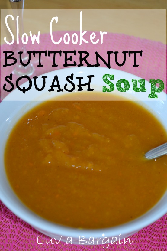 Slow Cooker Butternut Squash Soup